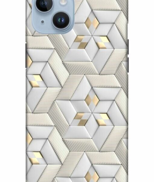 3D Soft Geometry Apple Iphone 14 Mobile Cover