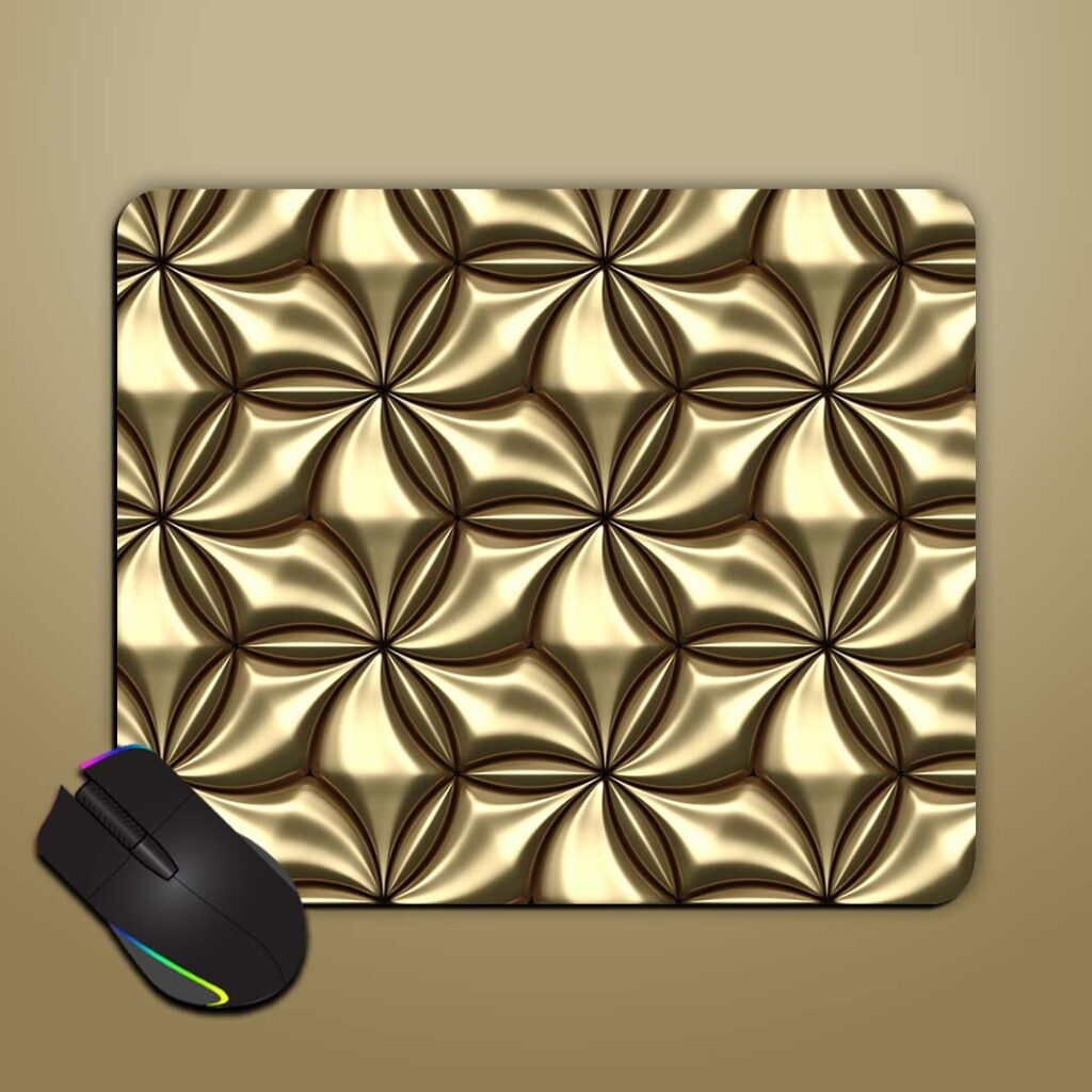 3D Wall Gold Mouse Pad - Zapvi