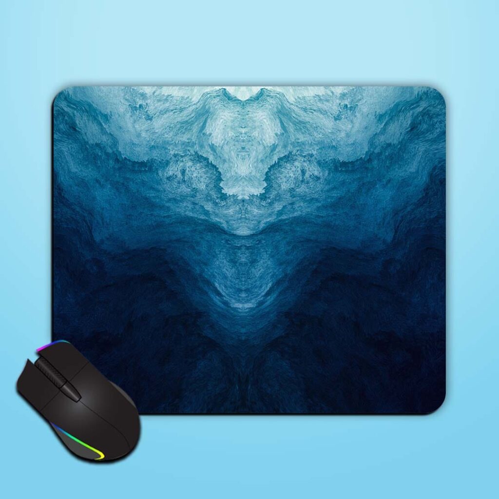 Abstract Art Blue Mouse Pad - Zapvi