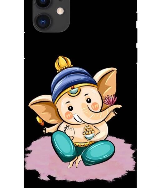 Bal Ganesh Vector Art Apple Iphone 11 Back Cover