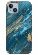 Blue Abstract Apple Iphone 14 Mobile Cover