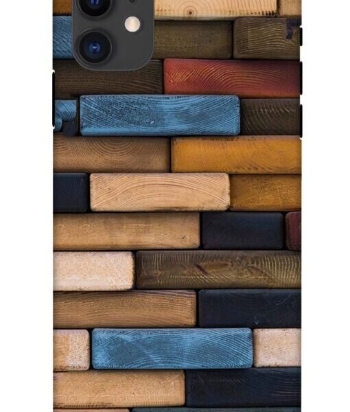 Bricks Wooden Apple Iphone 11 Mobile Cover