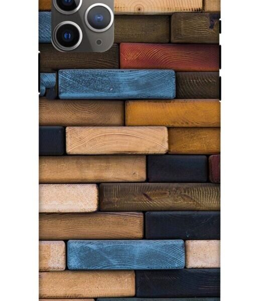 Bricks Wooden Apple Iphone 11 Pro Mobile Cover