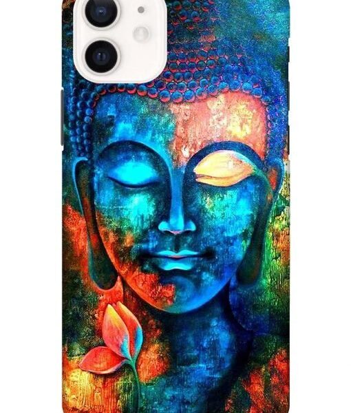 Buddha Painting Apple Iphone 12 Back Cover