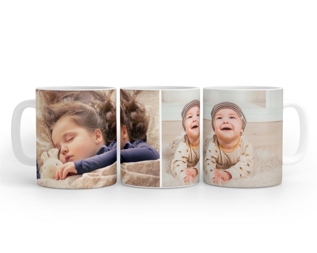 Buy 3 Vertical Pic Upload Design For Any Occasions Event Design Photo Mug Printing Online at Zapvi