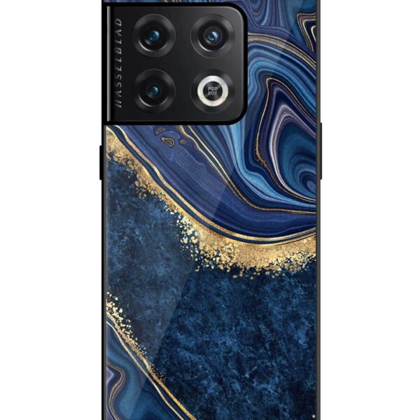 Buy Abstract Background Blue Glossy Metal TPU Phone Cover for Oneplus 10 Pro (5G) at Rs. 249 Only - Zapvi