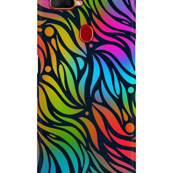 Buy Abstract Leaf Design Snap Case for Oppo A11K at Rs. 99 Only - Zapvi