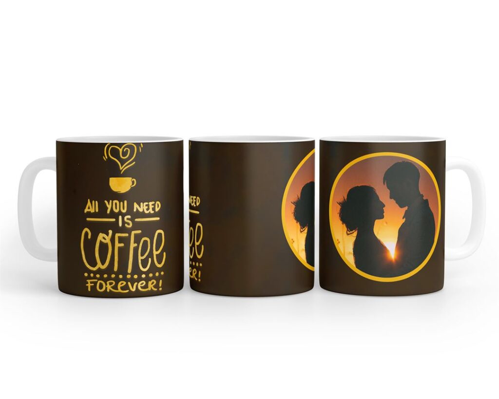 Buy All You Needs Is Coffee Forever For Coffee Lovers Design Photo Mug Printing Online at Zapvi