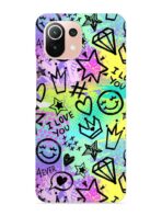 Buy Bright Seamless Pattern Snap Case for Xiaomi Mi 11 Lite Ne (5G) at Rs. 99 Only - Zapvi