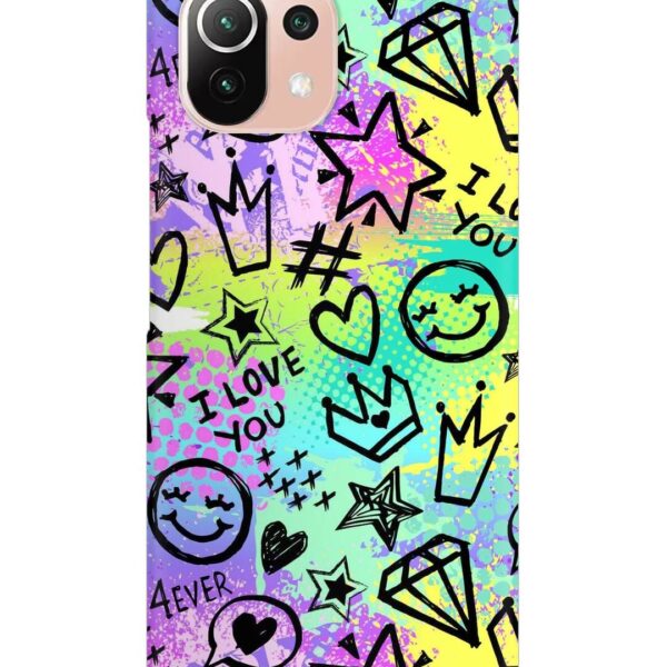 Buy Bright Seamless Pattern Snap Case for Xiaomi Mi 11 Lite Ne (5G) at Rs. 99 Only - Zapvi