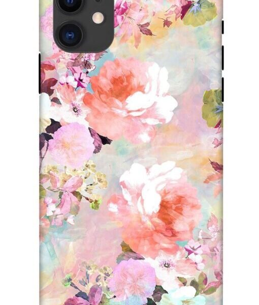 Water Color Flower Art Apple Iphone 11 Mobile Cover