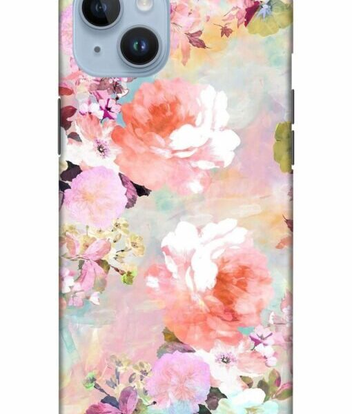 Water Color Flower Art Apple Iphone 14 Mobile Cover