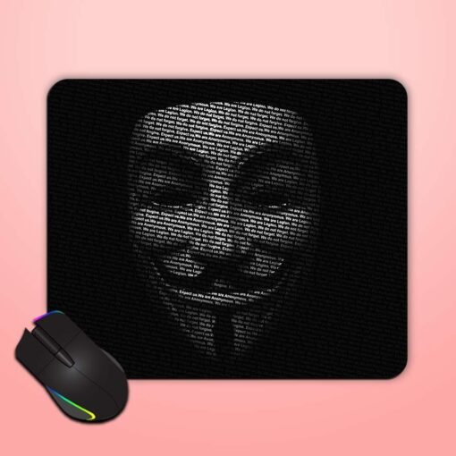 We Do Not Forget Typography Art Mouse Pad