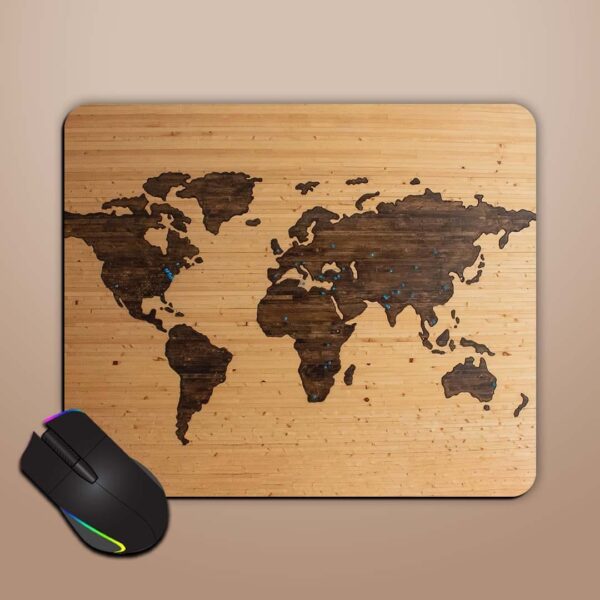 World Map Mouse Pad