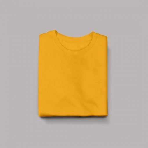 Yellow Half Sleeve T-Shirt for Men